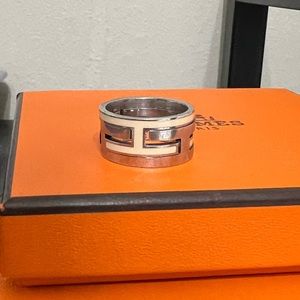 Hermès 925 silver Ash Ring